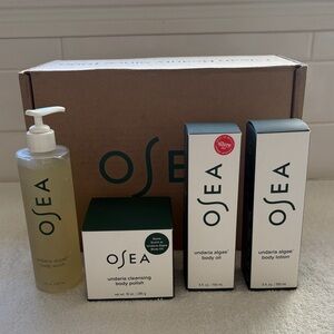OSEA Undaria Body Collection Wash Polish Oil Lotion.  Full size